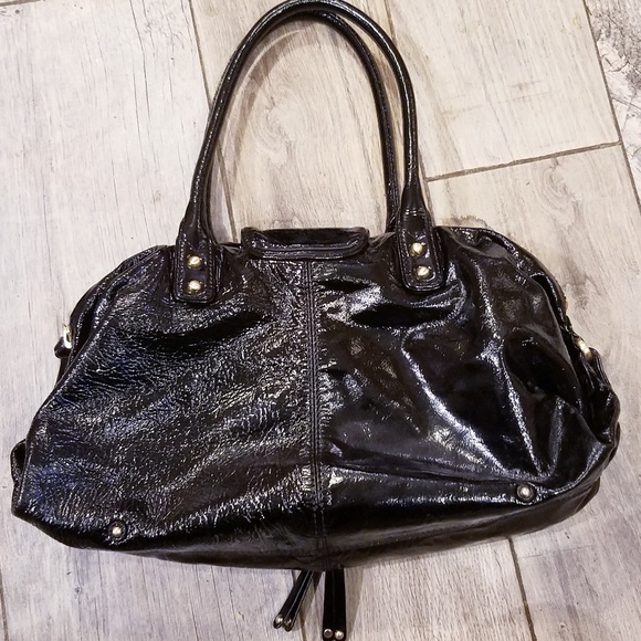 Botkier black gold patent leather handbag - Picture 5 of 7